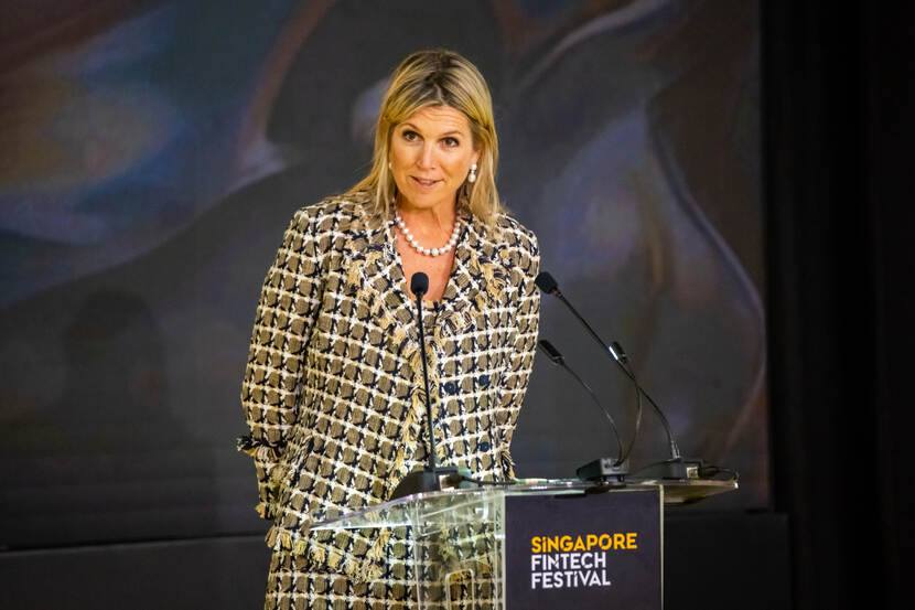 Queen Máxima at Singapore FinTech Festival