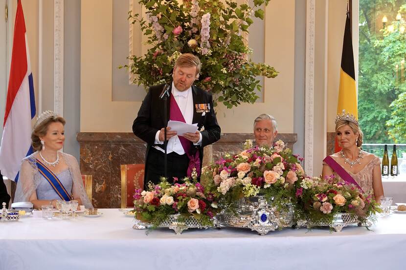 State banquet state visit Belgium King Willem-Alexander and Queen Máxima