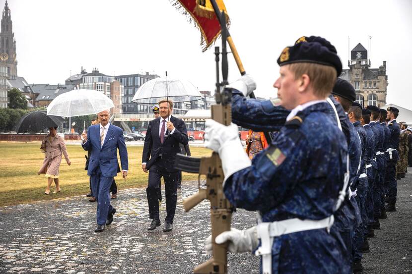 Belgian and Dutch frigates state visit Belgium King Willem-Alexander and Queen Máxima