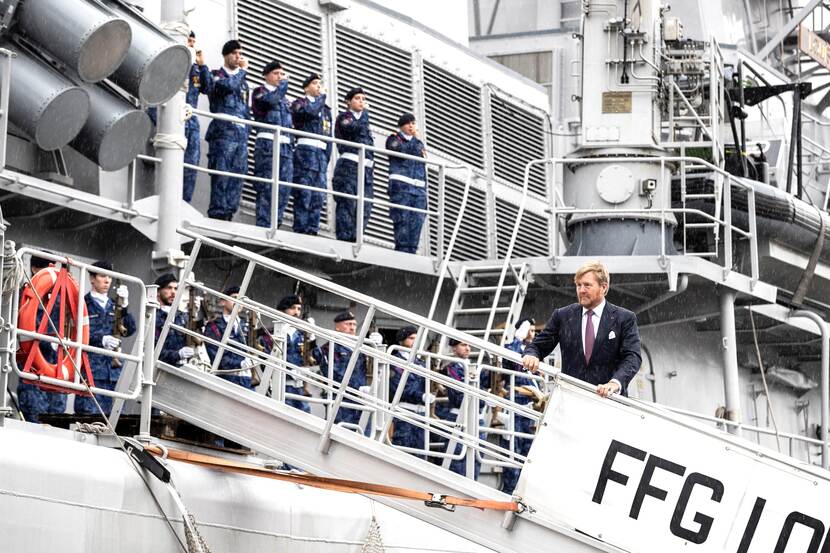 Belgian and Dutch frigates state visit Belgium King Willem-Alexander and Queen Máxima