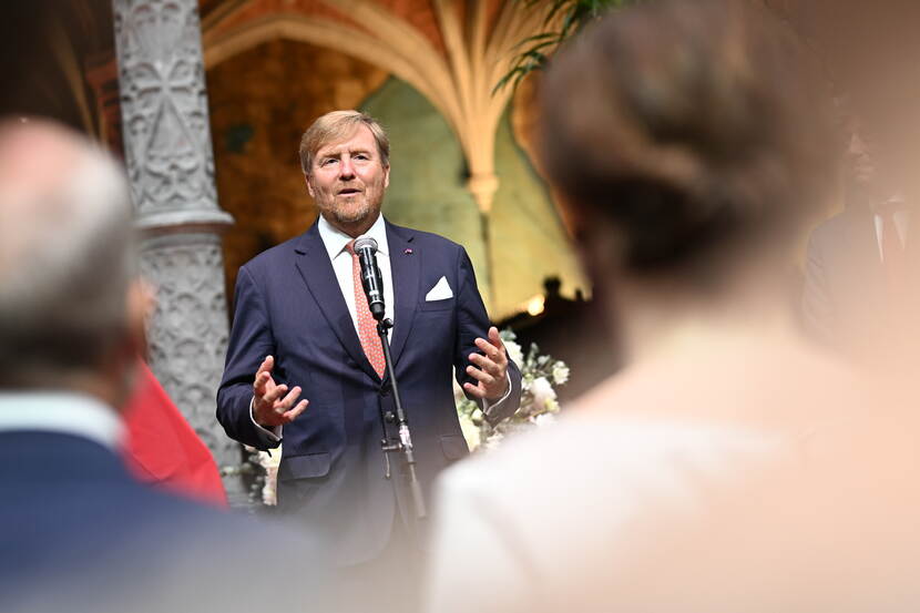 Reception for the Dutch community state visit Belgium King Willem-Alexander and Queen Máxima