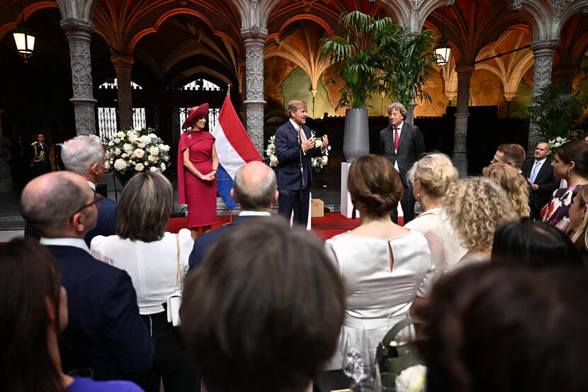 Reception for the Dutch community state visit Belgium King Willem-Alexander and Queen Máxima