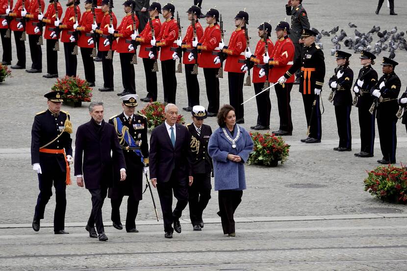 Wreath-laying ceremony state visit President of Portugal